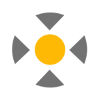 Orange centre with inward arrows: recentre with a limited or delayed position