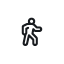Walking person icon